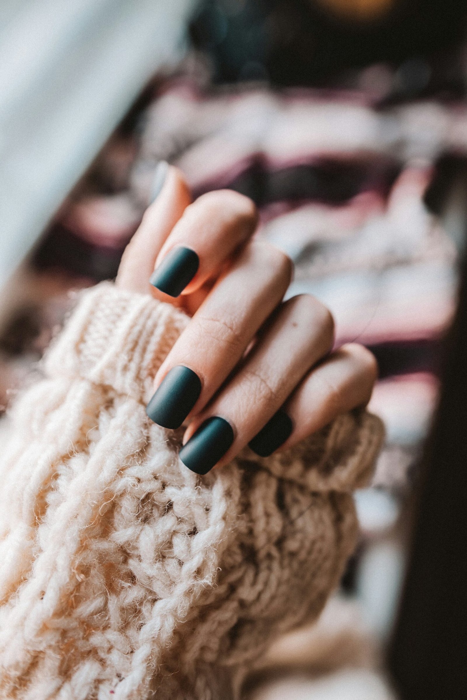 Fall French Tips Square