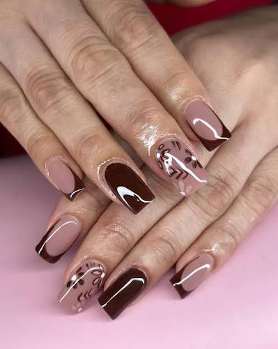 Fall nails simple