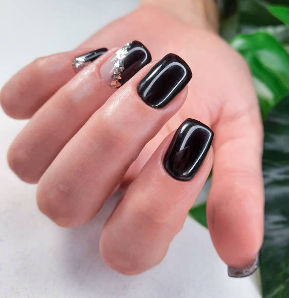 Fall French Tips Square