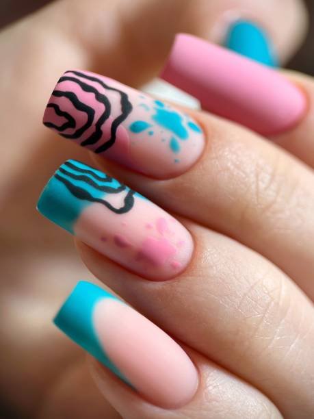 Fall French Tips Square