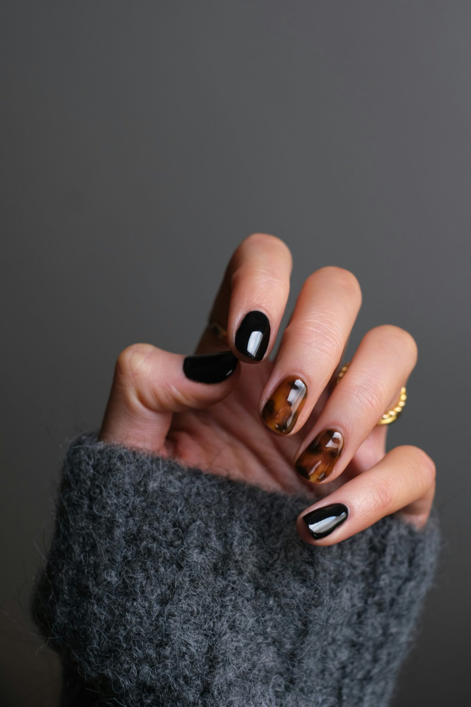 Fall French Tips Square