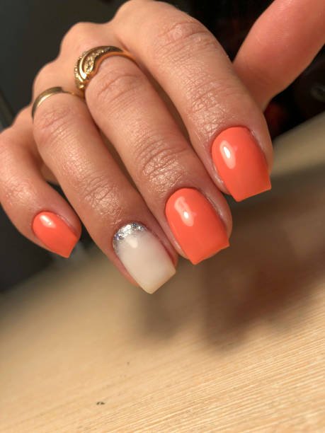 Fall French Tips Square